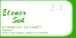 elemer suh business card